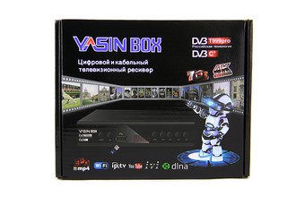Ресивер цифровой HD YASIN BOX T999  Эфирный ТВ приемник TV-тюнер ресивер приставка цифрового эфирного телевидения без абонплаты DVB-T2/C